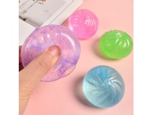 glitter steam bun squishy balls