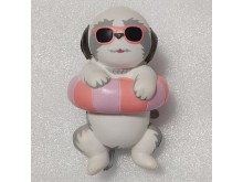 swimming dog  squishy　stress ball